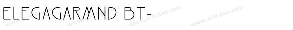 ElegaGarmnd BT字体转换
